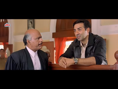 दिमाग ठिकाने रख कर सवाल कीजिये वकील साहब | Sunny Deol, Shilpa | Indian Movie | Purani Hindi Movie