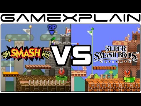 Super Smash Bros. Ultimate Graphics Comparison: Switch vs. N64 (ALL RETURNING STAGES!)