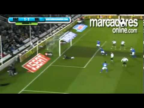 Racing Santander 1-1 Valence (les buts) 31 01 11