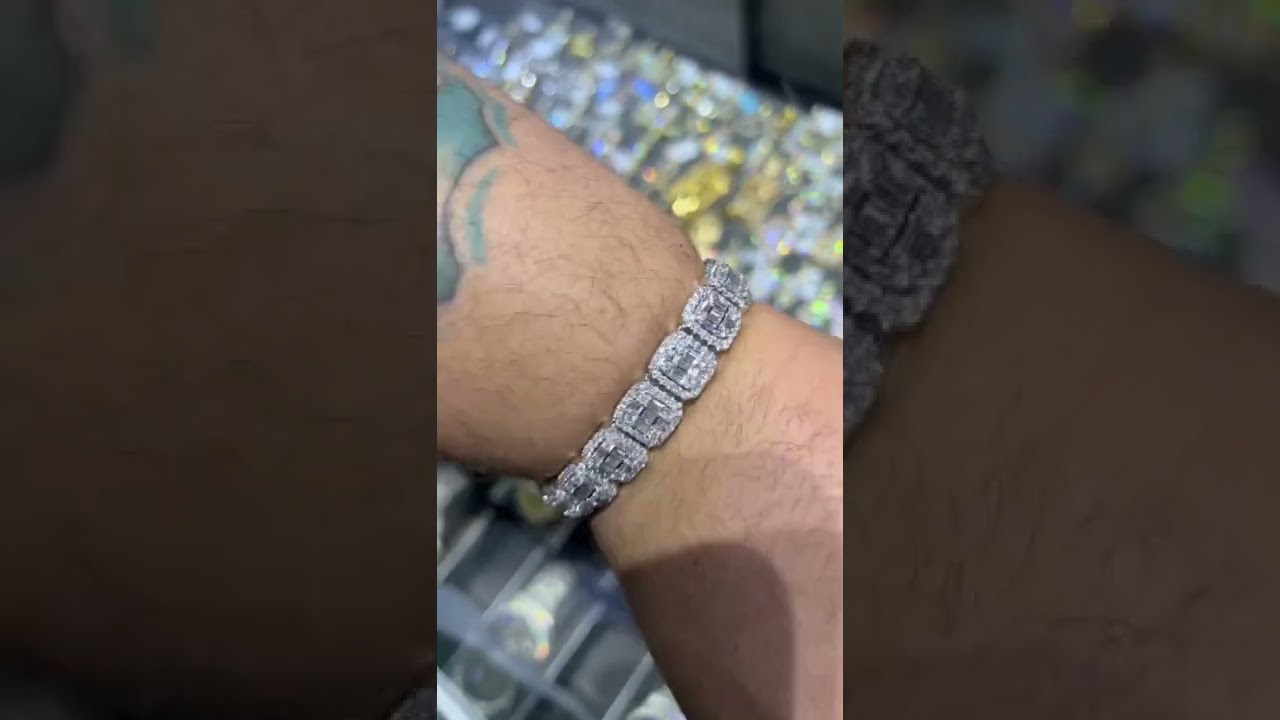 53. Gram 15 Carat vs1 14k white gold bracelet 🔥🔥🔥