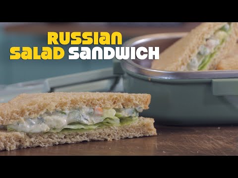 Russian Salad Sandwich | How to make a Russian  Sandwich | Tasty & Healthy