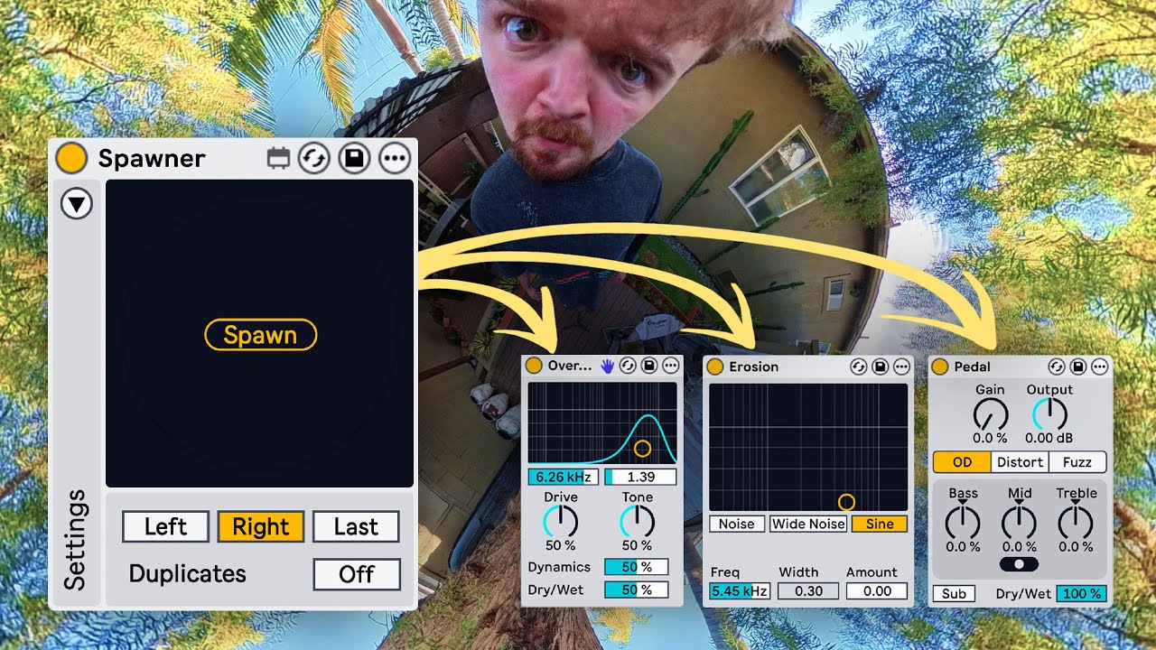 randomly insert plugins (live 12.3) - YouTube