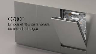 Miele Cómo limpiar el filtro de la válvula de entrada de agua en el lavavajillas G7000 de Miele anuncio