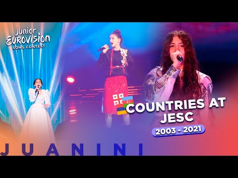 Junior Eurovision ❤️💙🧡| 🇦🇲🇦🇿🇬🇪 Countries at Jesc (2003 - 2021)