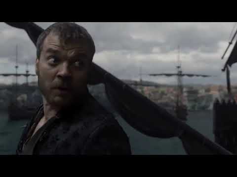 Daenerys Targaryen queima a Frota de Ferro e o Exército Lannister - Game of Thrones S8xE05