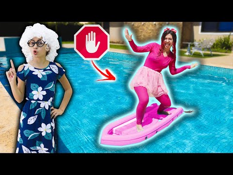 REGRAS DE CONDUTA PARA CRIANÇAS NA PISCINA 2 - Rules of conduct for children