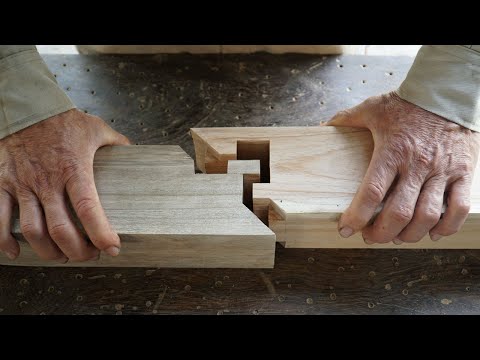 Most Perfect Handmade Japanese Woodworking Joints, Extreme Hand Cut Joints Woodworking Skills