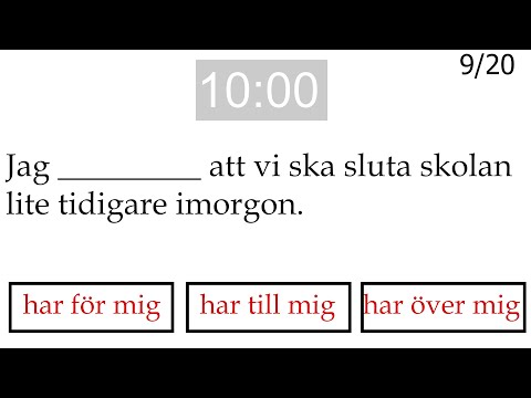 TESTA DINA KUNSKAPER I PARTIKELVERB