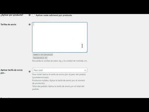 Envíos por peso y volumen con #woocommerce #envíos #woocommerceplugin