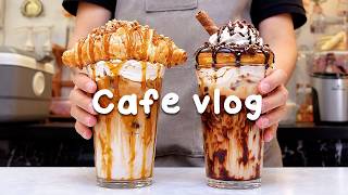 🥐한 주의 시작, 달콤한 한 잔과 함께☕지치고 힘들 땐 음료 ASMR로 힐링해요/카페브이로그/Cafe Vlog/ASMR/Tasty Coffee