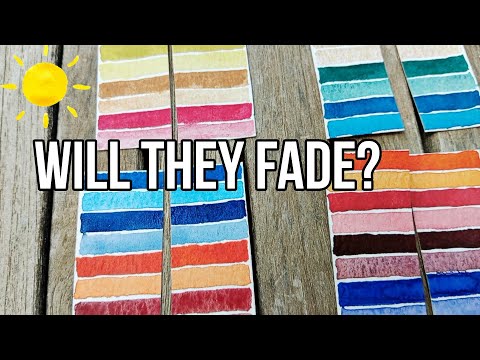 Lightfastness tests | My own brand, artisans, problematic pigments