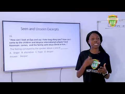 Literature in English: 2023 JAMB/UTME Tutorials (Episode 1 of 3)