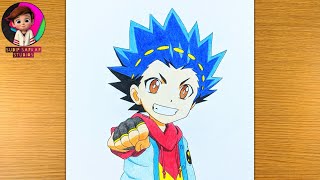How To Draw Valt Aoi From Beyblade Burst - Step By