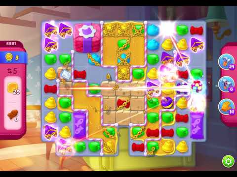 HomeScapes Level 5961 no boosters (11 moves)