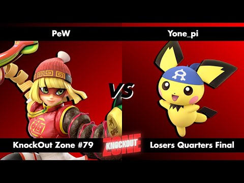KnockOut Zone #79 - SSBU Losers Quarters Final - PeW (Min Min) vs Yone_pi (Pichu)