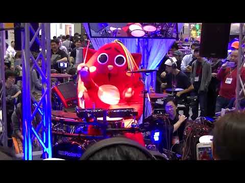 にゃんごすたーさん（Mr.nyangostar） ２０１８楽器フェア（Ｎｏ．２） Ｒｏｌａｎｄブースにて のサムネイル