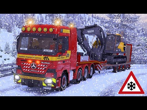 ETS2 SCHWERTRANSPORT durch Eis und Schnee I Großglockner [3098] EURO TRUCK SIMULATOR 2