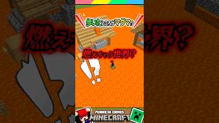 歩いたブロックが燃える世界？ #マイクラ #マインクラフト #Minecraft #まいくら #クイズ #ゲーム #Shorts