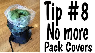 Tip #8 Backpack Rain Covers - One tip in one minute to be an ultralight and ultracool backpacker