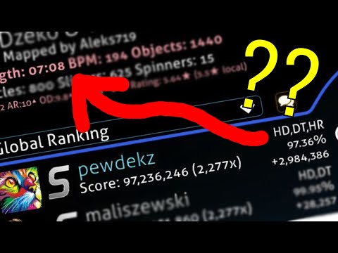 This is the LONGEST AR11 FC in osu!