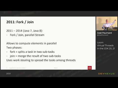 Devnexus 2023 - Loom Virtual Threads in the JDK 20 - Jose Paumard