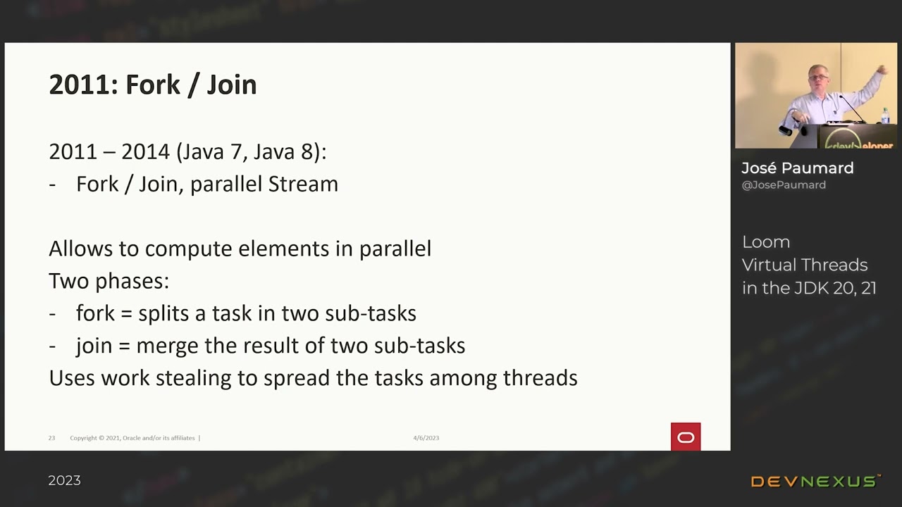 Devnexus 2023 - Loom Virtual Threads in the JDK 20 - Jose Paumard