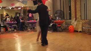Gustavo Benzecry & Maria Olivera dance a Tango at the Halloween Milonga in Chicago