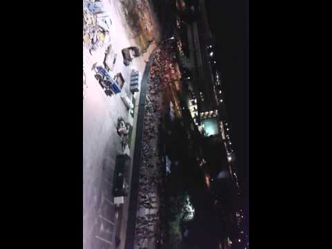 Thumbnail for Aggie band marching in for midnight yell practice. by Midnight