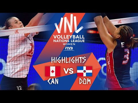 CAN vs. DOM - Highlights Week 1 | Women's VNL 2021