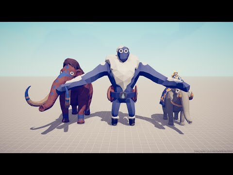 ICE GIANT & MAMMOTH & SACRED ELEPHANT vs 50x UNITS - Totally Accurate Battle Simulator