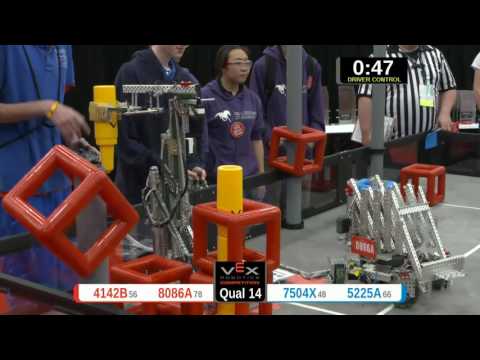 2015 VRC Sci Q14 - 4142B 8086A vs 7504X 5225A - 58 to 88 - VEX Worlds 2015 - Science Division