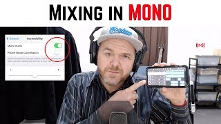 How to mix in mono on iPhone/iPad (GarageBand iOS)