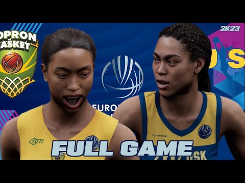 ▶️ Sopron Basket v ZVVZ USK Prague | Full Game - Euroleague Women 2K23 [All-Time Roster]