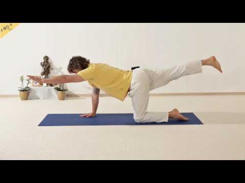 Diagonale Katze - Majariasana - 84 Hauptasanas - Teil 58b