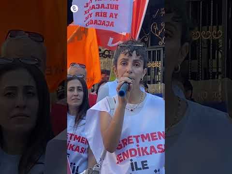 Özel sektör öğretmenleri İstanbul İl Milli Eğitim önünde: Haklarımızı alana kadar sokaktayız