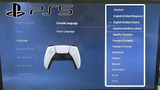 How to Change Language on PS5!