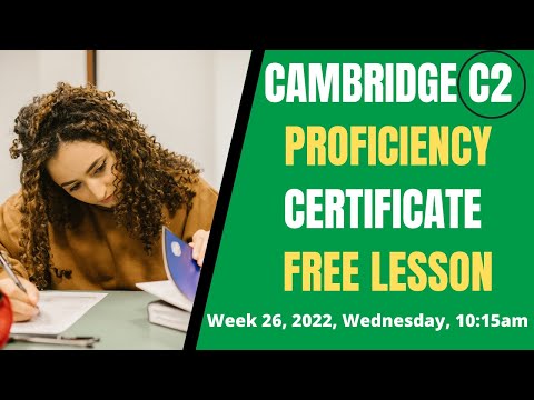 📚 Cambridge C2 Proficiency Exam - Free Lesson! Use of English, Exercise 2 (Open Cloze).
