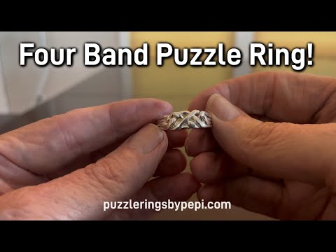 How to assemble a four heavy puzzle ring | Puzzle Rings By Pepi