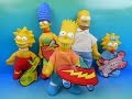 1990 MEET THE SIMPSONS SET OF 5 PLUSH BURGER KING FULL COLLECTION VIDEO REVIEW