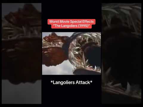 Worst Movie Special Effects "The Langoliers (1995)" - Langoliers attack  #cgi #90s