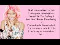 Nicki Minaj - Right By My Side ft. Chris Brown (Lyrics)