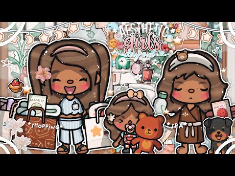 *AESTHETIC* Girls Day Out 🥨🌷🌟 • Spa, shopping 🥝🪷꒦₊˚ || *VOICED* 🎙|| Toca Boca Life World Roleplay 🌞🥗