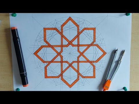 Islamic Geometric Art | Double Fold Rossette