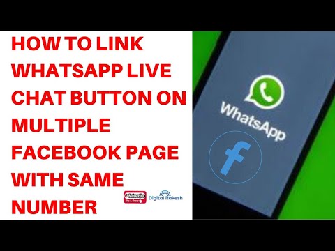 How to link live Chat Button on multiple Facebook Page with same number