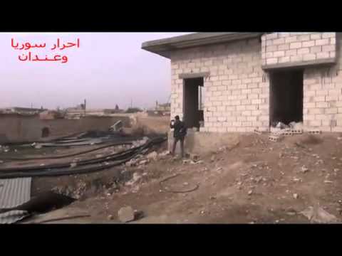 استهداف تحصينات قوات النظام في ناحية كويرس بواسطة مدفع 106 من قبل لواء أحرار سورية وعندان