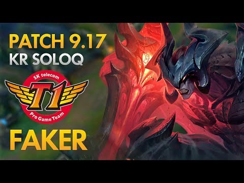 SKT T1 Faker - Aatrox Mid Lane - KDA 10/3/10