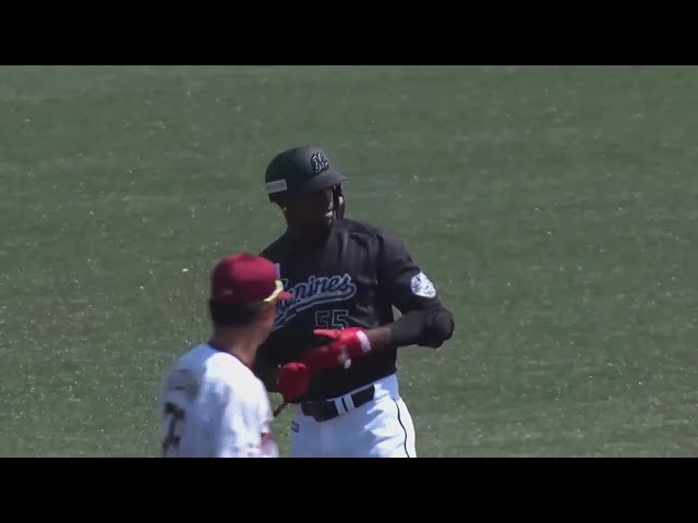 【ファーム】マリーンズ・エチェバリア 2試合連続打点となる2点タイムリーヒット!! 2021/4/20 E-M(ファーム)