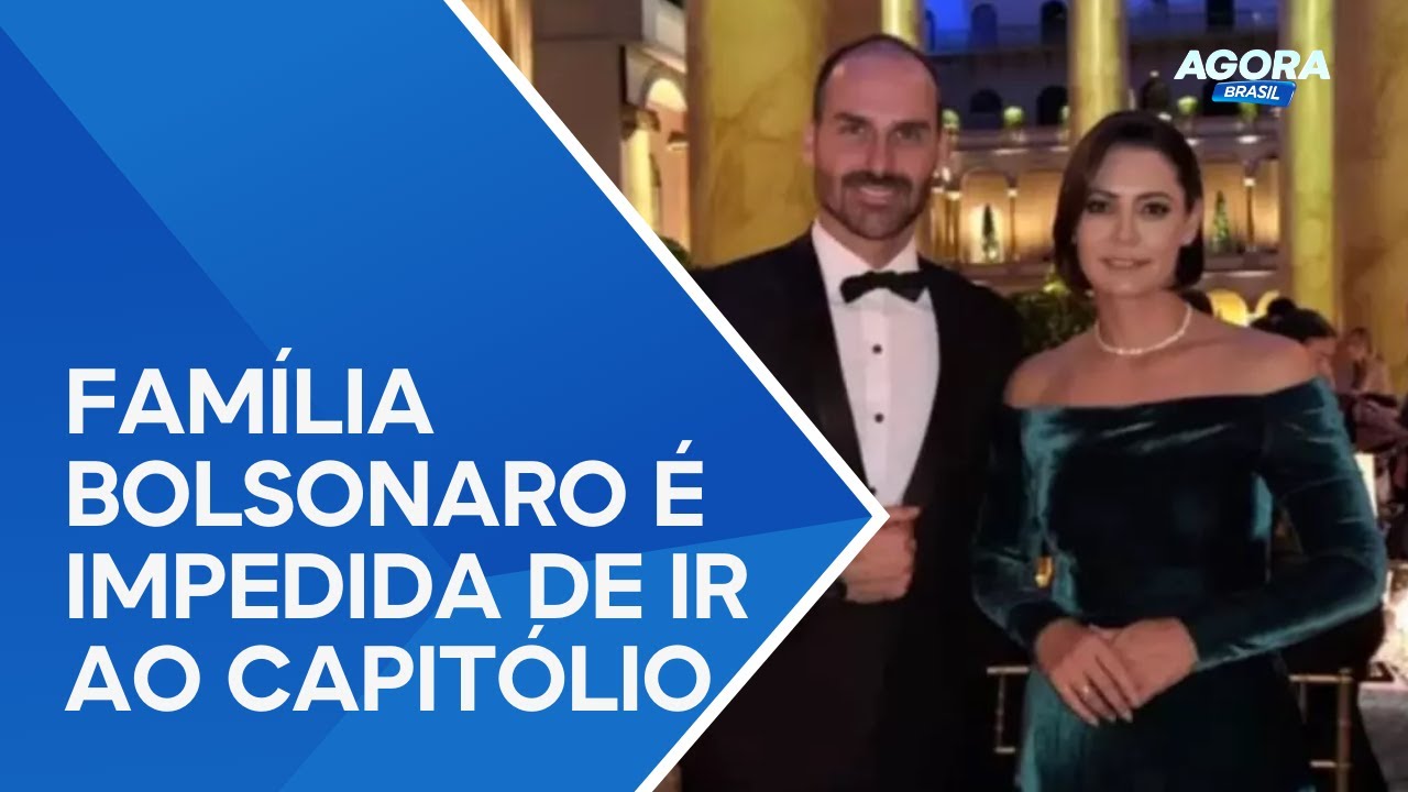 Família Bolsonaro não conseguiu ir ao Capitólio assistir à posse de Trump