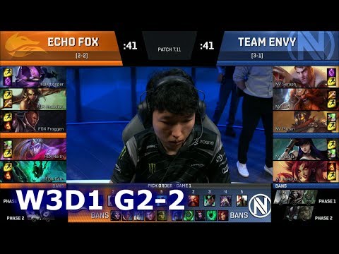Team EnVyUs vs Echo Fox | Game 2 S7 NA LCS Summer 2017 Week 3 Day 1 | NV vs FOX G2 W3D1