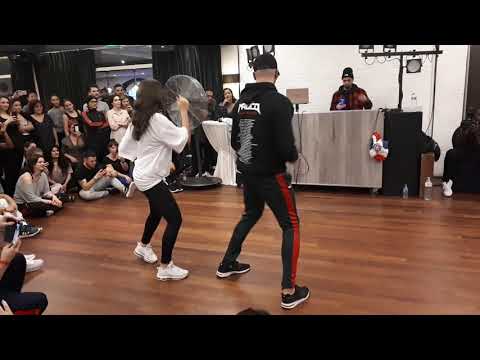 Samy el Magico & Carolina Rosa - Bachata footwork (Dominican SWAG Festival, 2019)